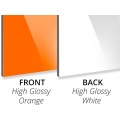 3MM Gloss Orange/Gloss White Aluminium Composite Panel Sheet