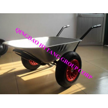 two air wheels galvanize tray wheelbarrow