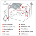 Sistema híbrido solar de 5Kw 8Kw 10Kw