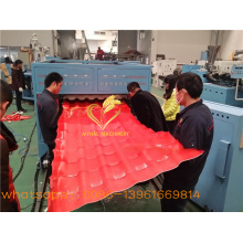 glazed roof tile cover Conical twin screw extruder