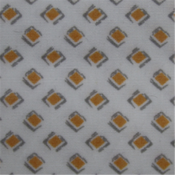 Printed Cotton Poplin Fabric With Small Diamond Check