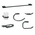 Wall Mounted Black Bathroom Accessory Sets