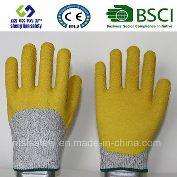 Cut Resistant Safety Work Glove with 3/4 Latex Coated