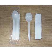Napkin and plastic Spoon Set