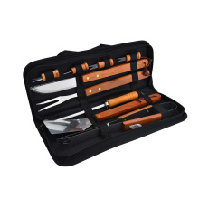 Grillen Sie Zubehör -Tools mit Speichertasche für Geschenk