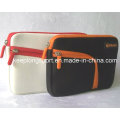 Elegante bolsa de laptop de neoprene com fecho fechado com bolso frontal