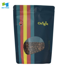 Plant Chocolate protein powder zip lock bag with window