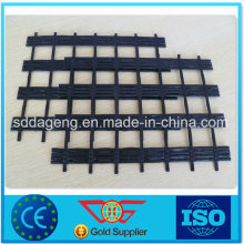 Uniaxial / Biaxial PVC / Bitumen beschichtet Polyester Geogitter