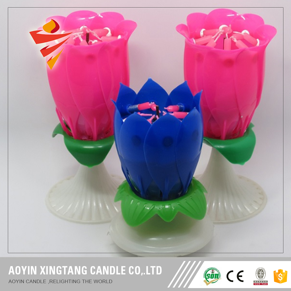 Lotus Rotating Candle