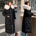 Модная зимняя женская хлопковая куртка с вышивкой