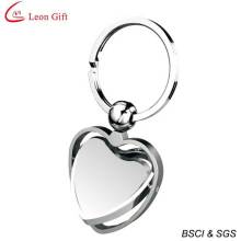 Porte-clés rotatif en forme de coeur avec logo personnalisé pour cadeau (LM1677)