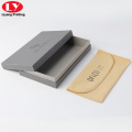 Gray Color Cardboard Sunglasses Box With Velvet Pouch