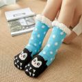 Women sweater Warm Plush Fleece Lining slipper socks