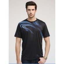 Casual und Sport T-Shirt Schwarz Farbe mit Druck Herren Sommer T-Shirt