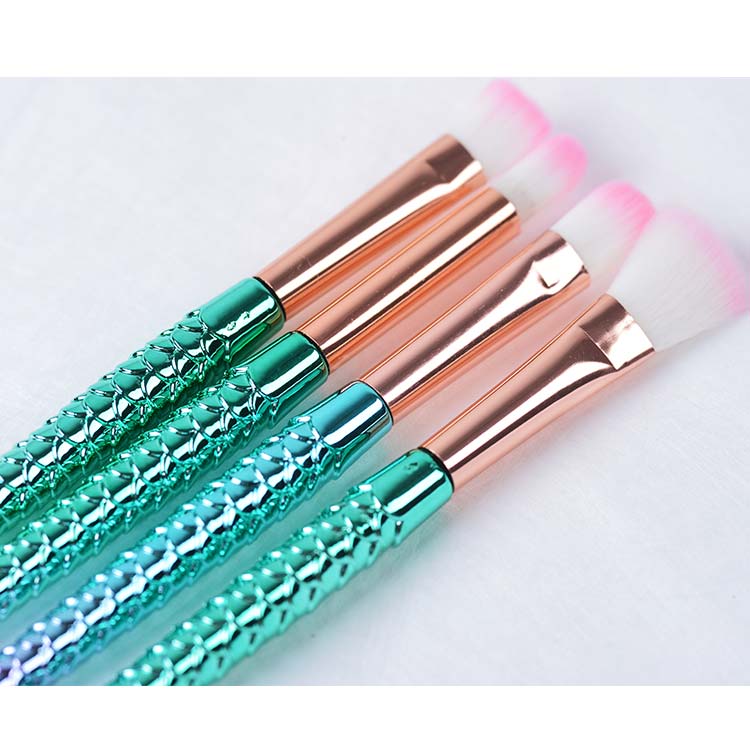 Best Selling 10 Pcs Mermaid Cosmetic Brush Set Fish Tail Makeup Brushes Set Brochas De Maquillaje2 Jpg