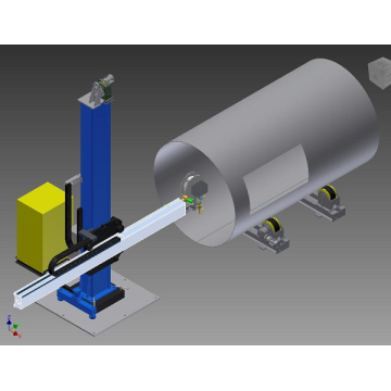 Welding Column and Boom for Oil Tank