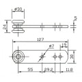 Pulley Roller Ball Bearing for Curtainside Trailer