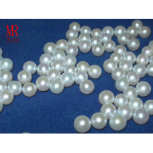 7-8mm White Round Fresh Water Pearls Beads