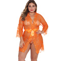 Frauen Dessous Robe Lace Kimono