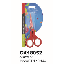 Red Printing Plastic School Scissor