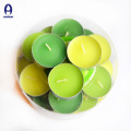 Colorful and scented high quality tealight candle