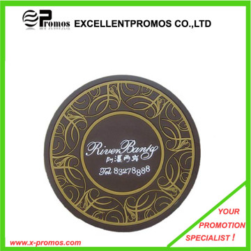 Único y elegante estilo logotipo impreso PVC suave Coaster (EP-M5251)