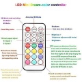 5-24V LED controlador 21key mini pixel dimmer 3pin