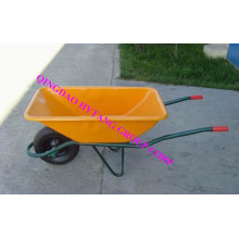 75L metal tray wheelbarrow 130KGS loading capacity