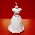 Romantic wedding bride and groom shape candle
