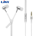 High-quality colored zipper earphone for mobile phone