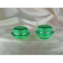 15g Green Saucer Shape Skin Care Pot