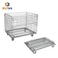 Folding Galvanized Steel Warehouse Storage Cage