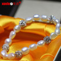 Charms Fashion Nature Freshwater Baroque Pearls Bracelet Jewelry (E150054)