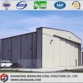 Prefab Portal Frame Aircraft Hanger with Sliding Door