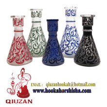Mittlere Glasur Glasflasche Vase Shisha