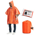 Aluminum film emergency blanket poncho sleeping bag