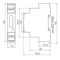 Din Rail Mini Single Phase Modbus Energy Meter