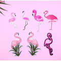 Característica Flamingos Birds DIY Parches bordados personalizados