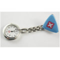 Clip Nurse Doctor Pendant Pocket Quartz Red Cross Brooch Nurses Watch