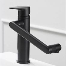 ot Sales Multifunctional Pulling Black Faucets Three Dimensional Free Rotation Faucet Bathroom