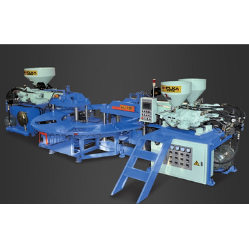 Three Color PVC Upper Injection Moulding Machine