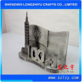 Direct Supply 3D Car Card Holder, Die Casting Zinc Alloy Metal Card Holder of Plated Antique Silver