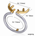 Plus récente main bijoux bague de fantaisie de cartilage de wapiti pur