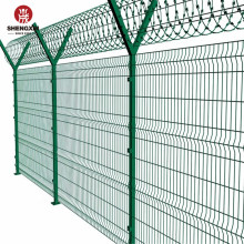 Decorative Powder Coated 3D Welded Curved Panel Fence
