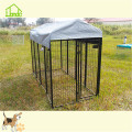 Black wire welded square tube dog kennel cage