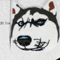 Desenhos animados Husky Dogs Toalha Chenille Bordado Rope Patches