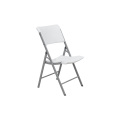 Buena venta al aire libre plegable plástico silla de comedor blanco