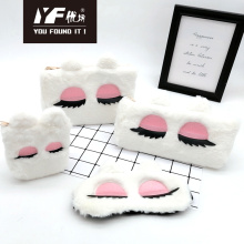 Big eye style plush stationery set