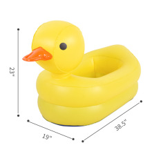 Aufblasbare Babybadewanne Yellow Duck für Kinder