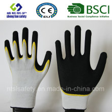 Guantes de látex, guantes de trabajo de seguridad de acabado de arena (SL-RS302)